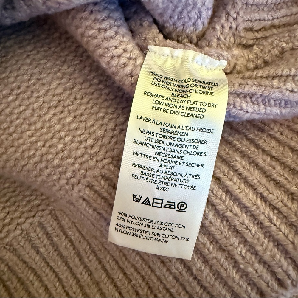 NWT Anthropologie Lavender Purple Sweater Bell Sleeves L - Picture 5 of 8